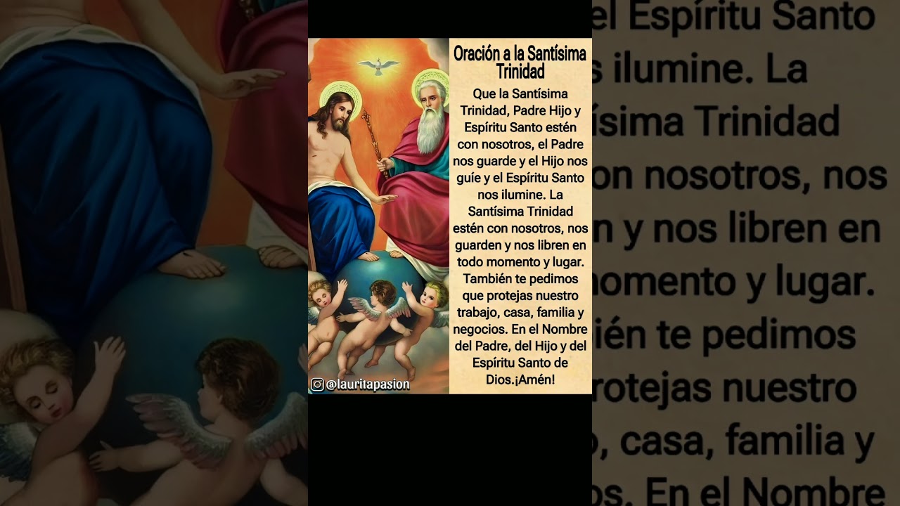 Oración a la Santísima Trinidad para imprimir: descarga gratuita en PDF 4 oración a la santísima trinidad para imprimir