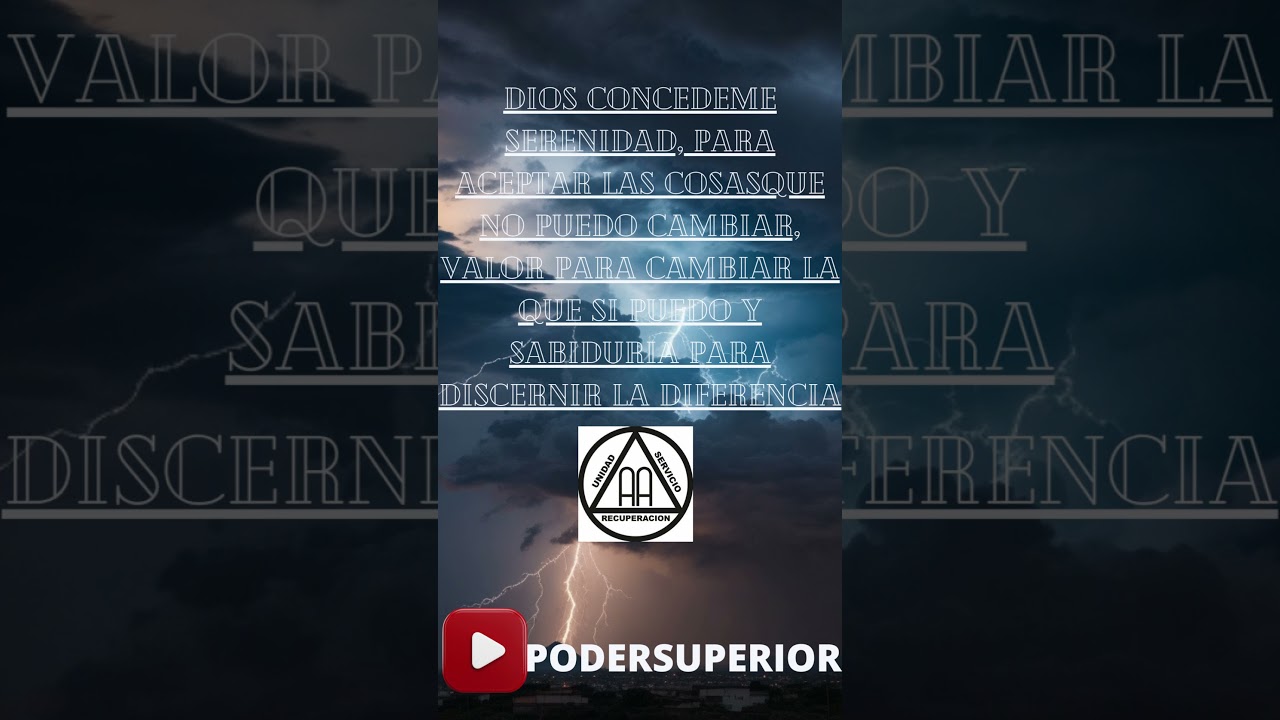 oracion a la serenidad agua viva