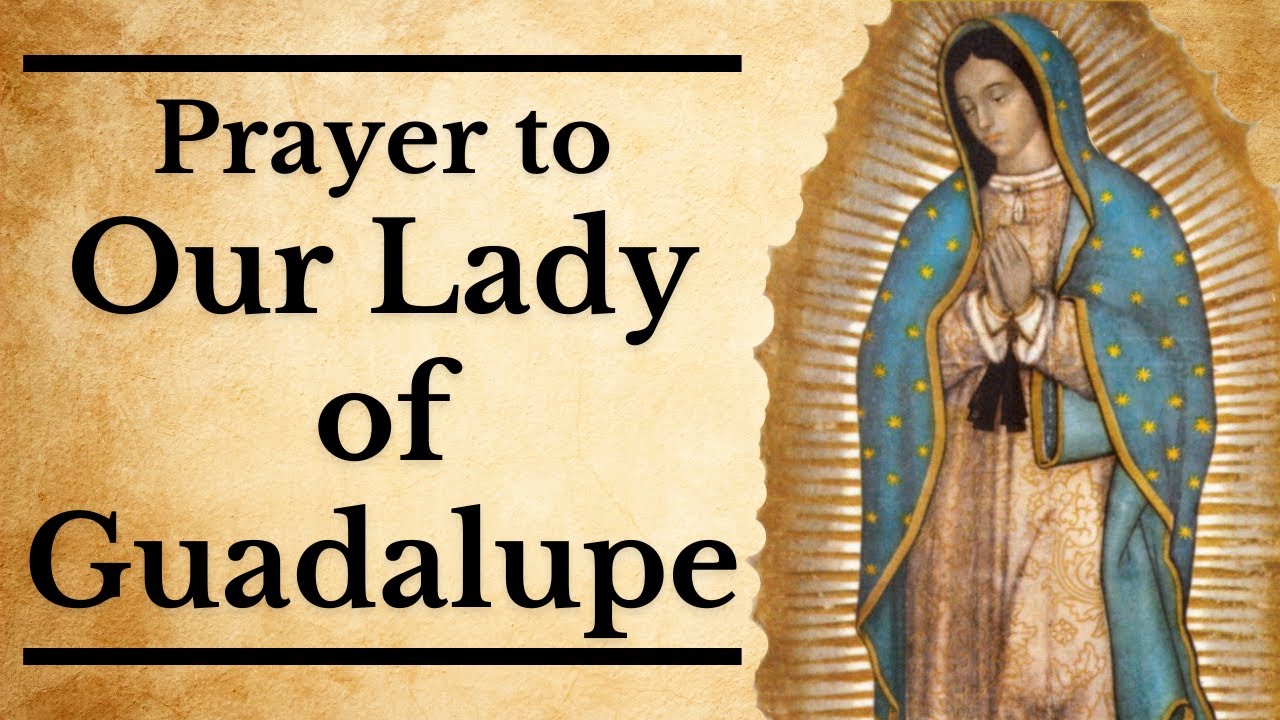 oracion a la virgen de guadalupe en ingles