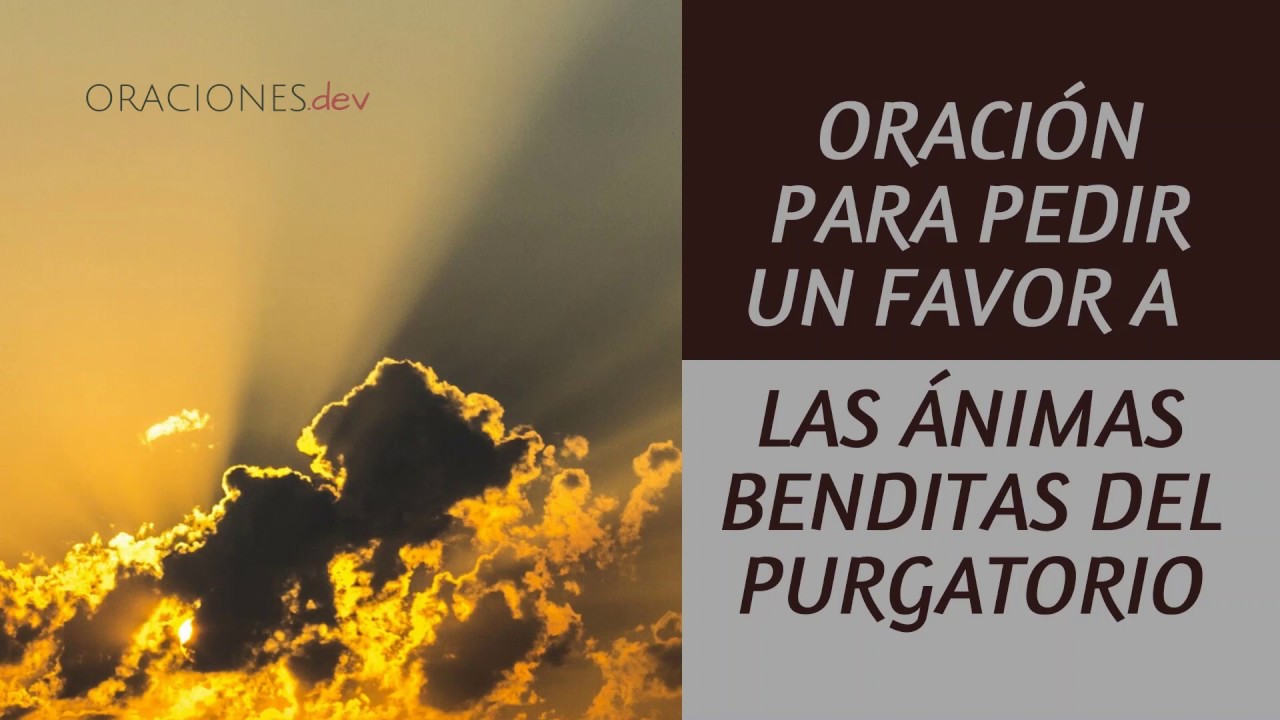 oracion a las animas benditas para casos urgentes