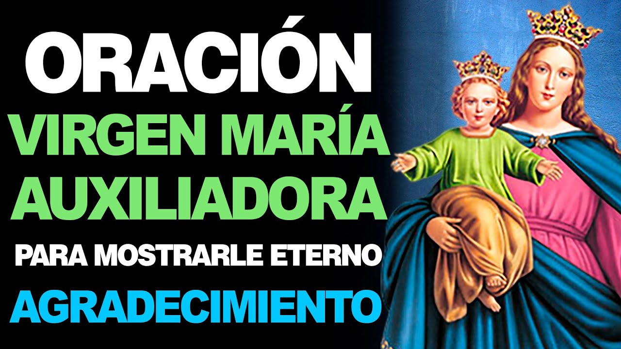 oración a maría auxiliadora de agradecimiento