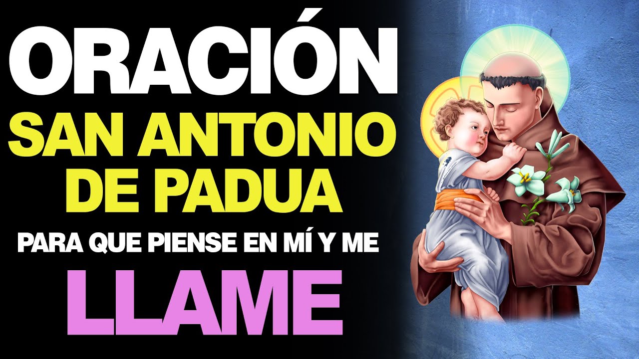 oracion a san antonio para que te llame
