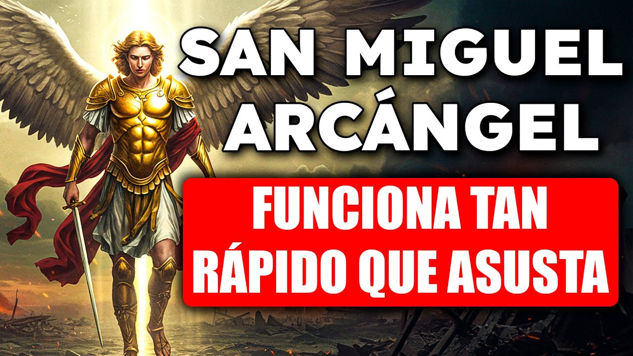 oracion a san miguel arcangel con tus alas protegenos