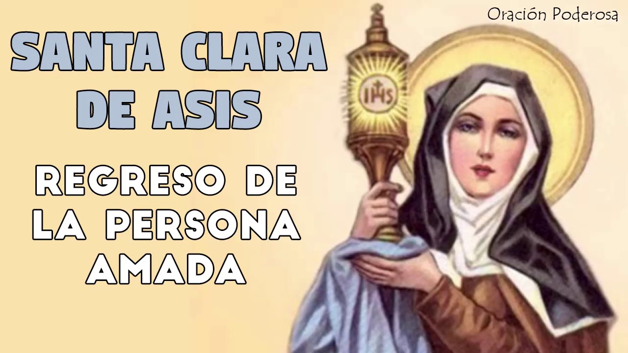 oración a santa clara para el amor