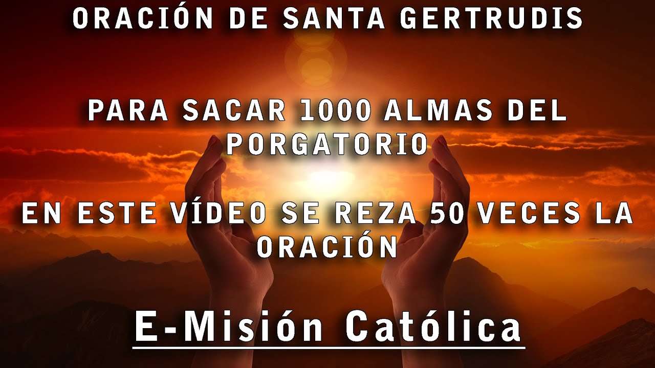 oracion catolica para las animas del purgatorio