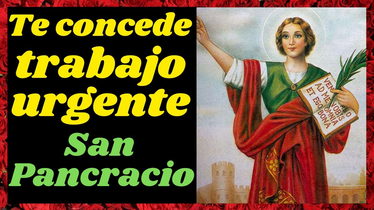 Oración a San Pancracio para Trabajo Urgente 4 oracion san pancracio trabajo urgente